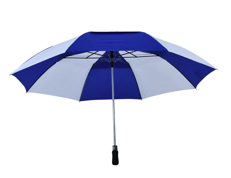 2 Fold windproof gentalman double layer golf umbrella with EVA hanlde, image 1