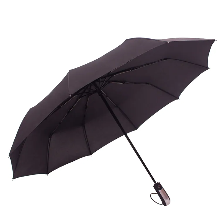 Auto open and closed man fiberglass frame windproof gift umbrella, detail 2