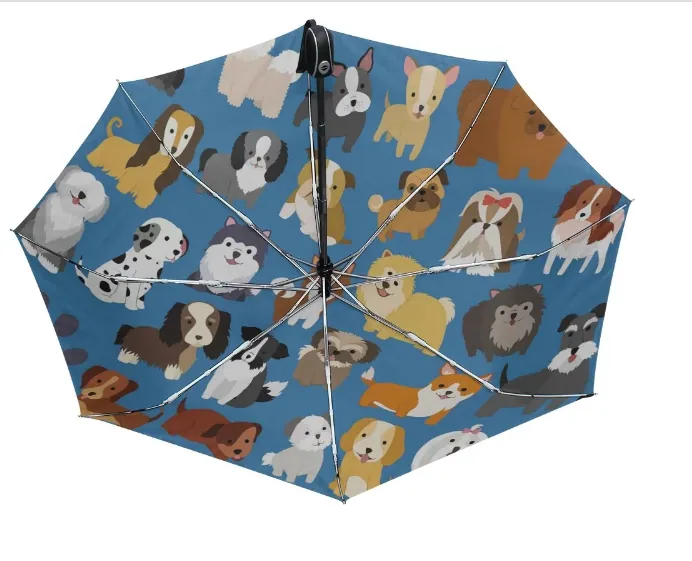 Cartoon customized mini colorful windpoof fold umbrella, detail 5