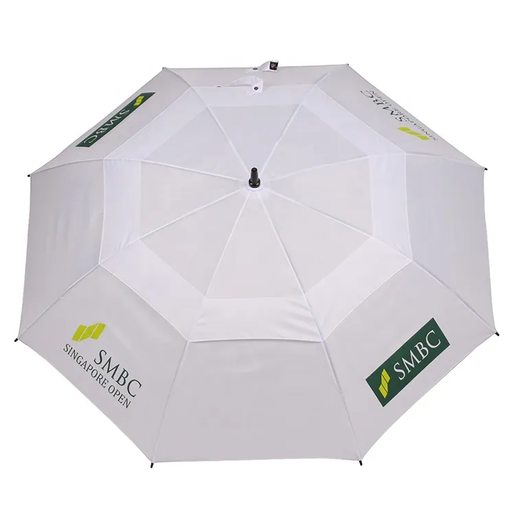 Strong High Quality Windproof Fiberglass Frame Golf Chinese factory Umbrella, image 1