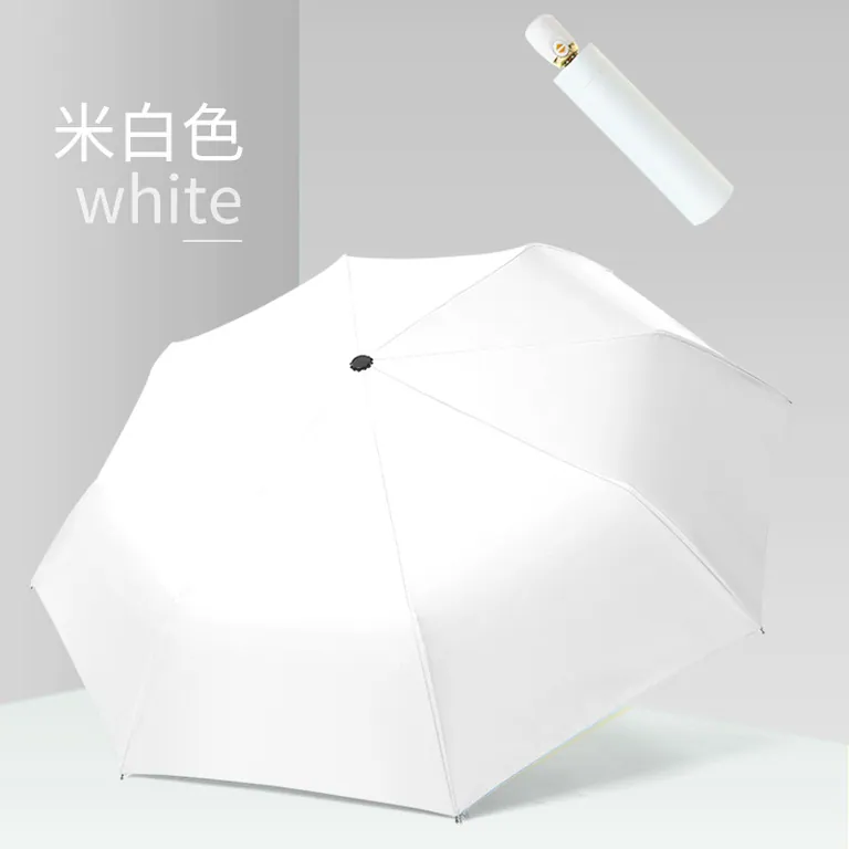 Wholesale Custom auto open 3 fold umbrella with logo print Uv protection coating umbrella factory,第 1 张图片