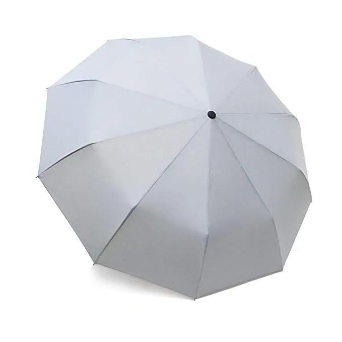 Promotional compact travel umbrella, three closed automatically open, wind-proof color printing, image 1