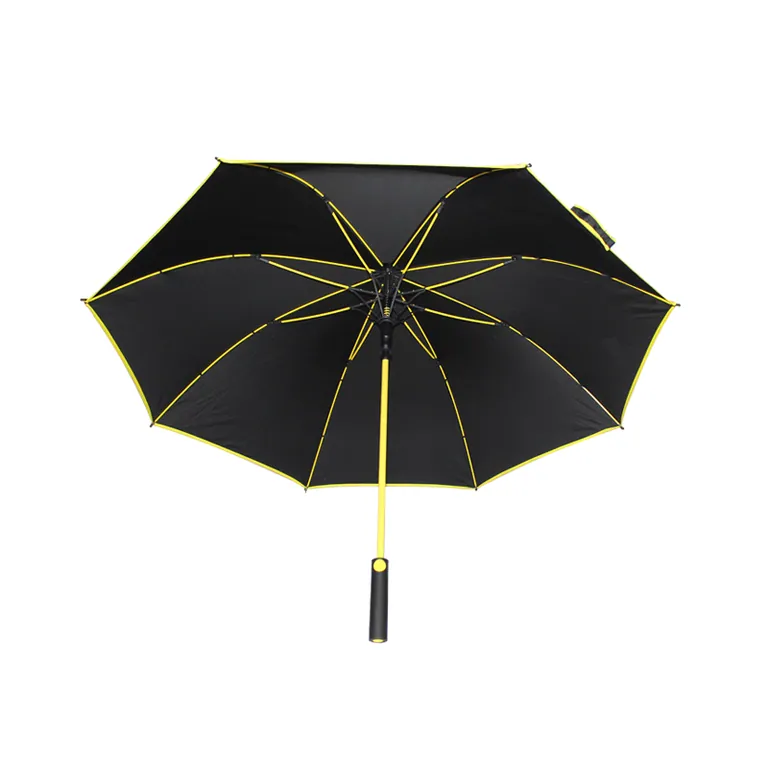 27inch Match Color Fiberglass Windproof frame golf umbrella china umbrella factory, detail 1